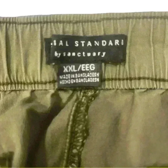 Social Standard by Sanctuary Women’s  Cargo Pants XXL Olive Green Drawstring - Picture 5 of 7